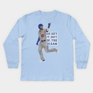 Max Muncy Go Get It Out Of The Ocean Kids Long Sleeve T-Shirt